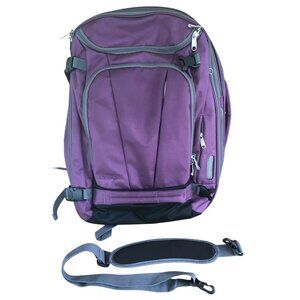 eBags Motherlode Backpack Convertible Travel Pack Luggage Expandable Purple